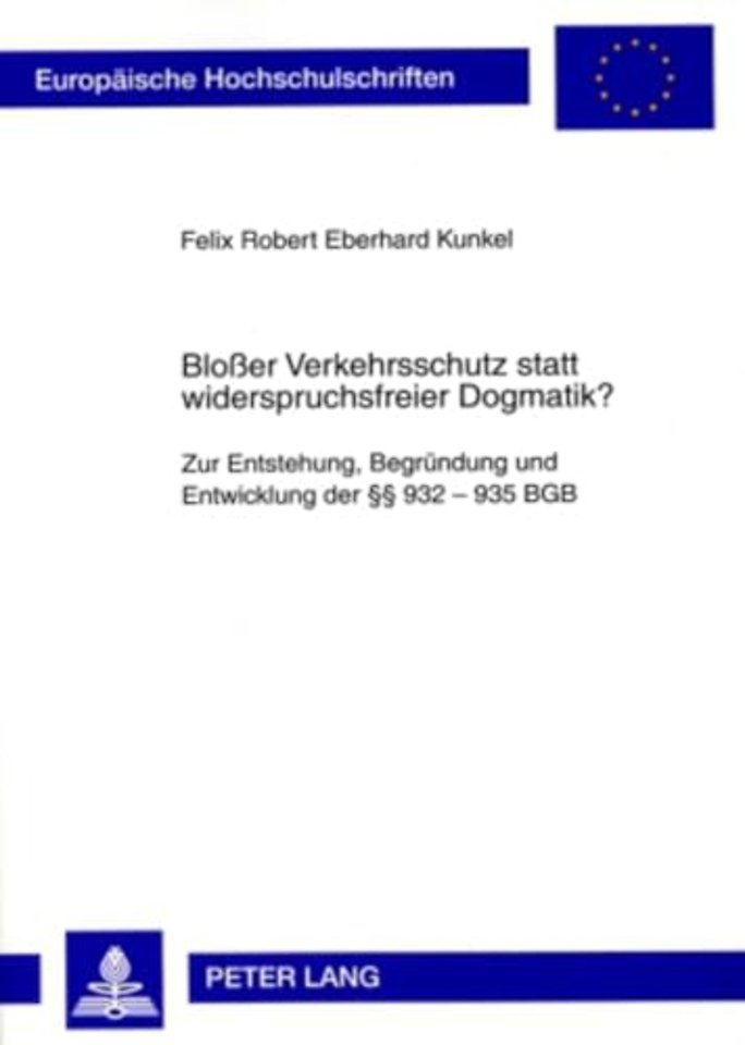 Bloßer Verkehrsschutz Statt Widerspruchsfreier Dogmatik?