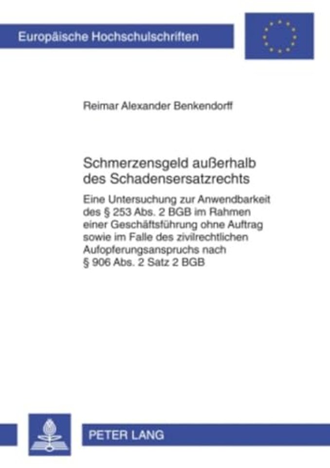 Schmerzensgeld Außerhalb Des Schadensersatzrechts