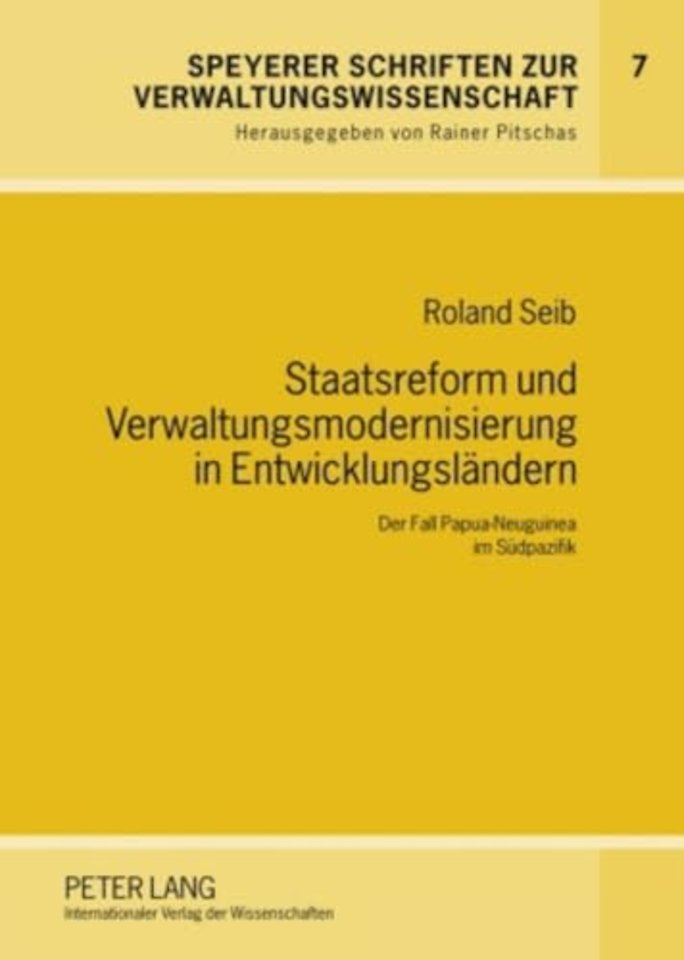 Staatsreform und Verwaltungsmodernisierung in Entwicklungslaendern