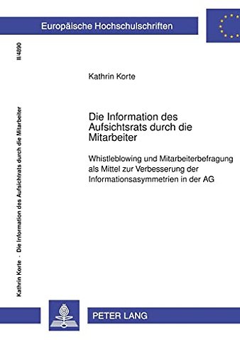 Die Information Des Aufsichtsrats Durch Die Mitarbeiter