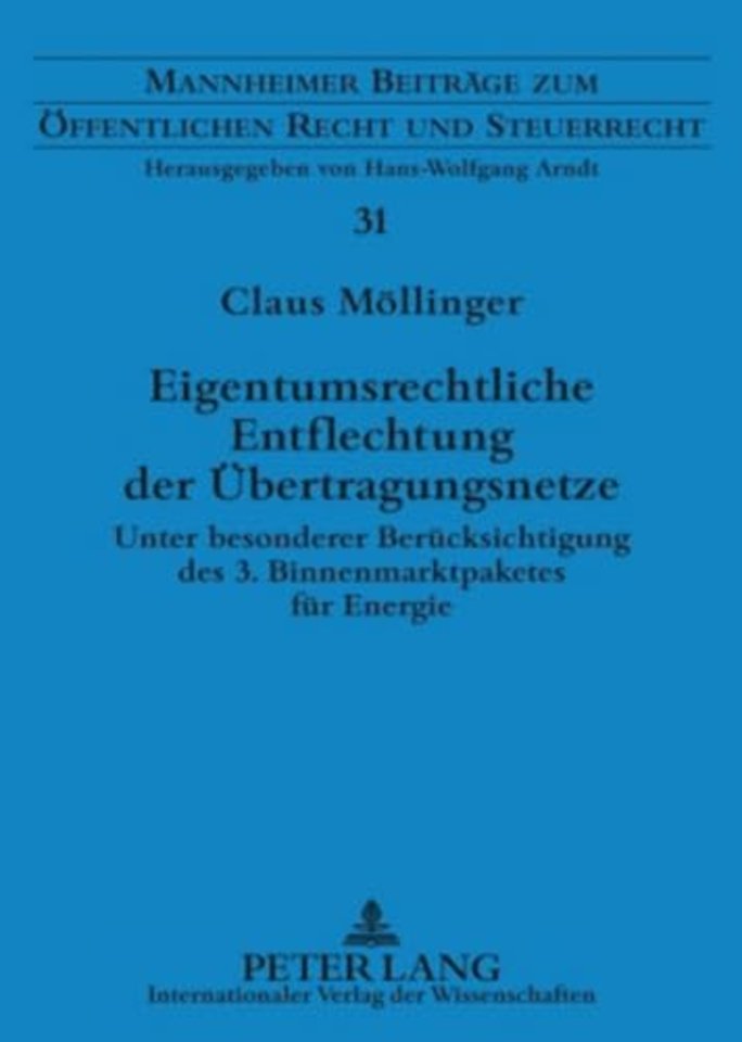 Eigentumsrechtliche Entflechtung Der Uebertragungsnetze