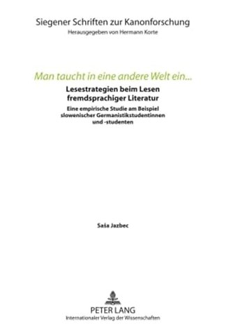 Man Taucht in Eine Andere Welt Ein...