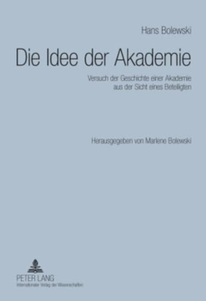 Die Idee Der Akademie