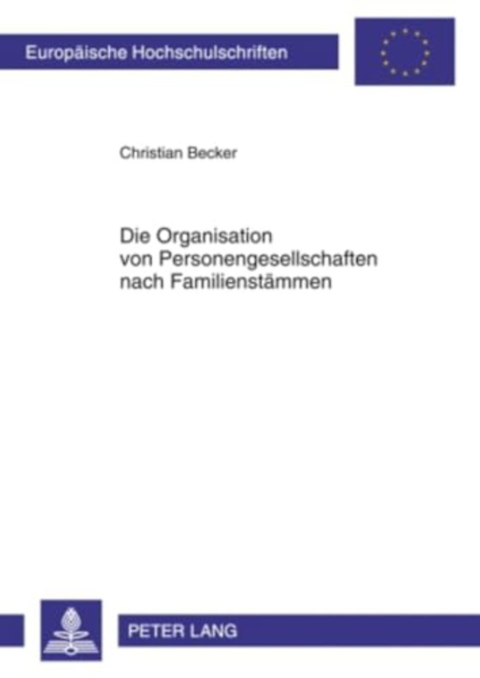Die Organisation Von Personengesellschaften Nach Familienstaemmen