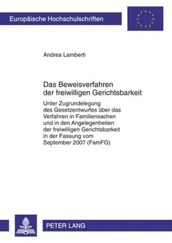 Das Beweisverfahren Der Freiwilligen Gerichtsbarkeit