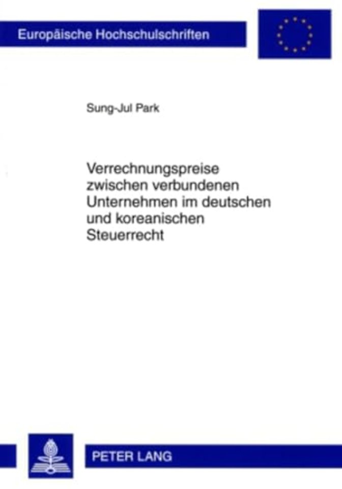 Verrechnungspreise Zwischen Verbundenen Unternehmen Im Deutschen Und Koreanischen Steuerrecht