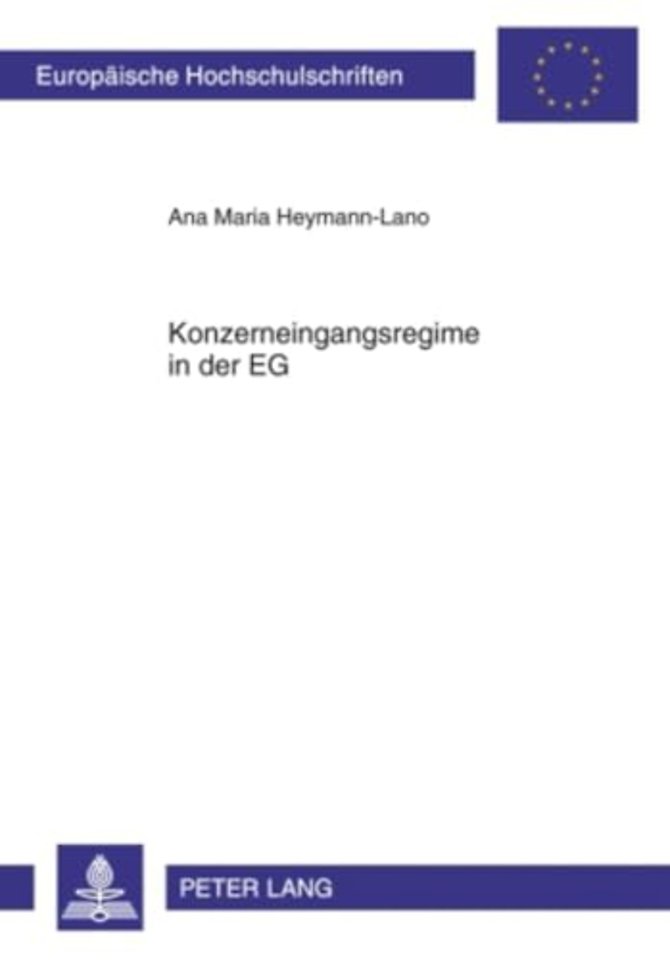 Konzerneingangsregime in Der Eg