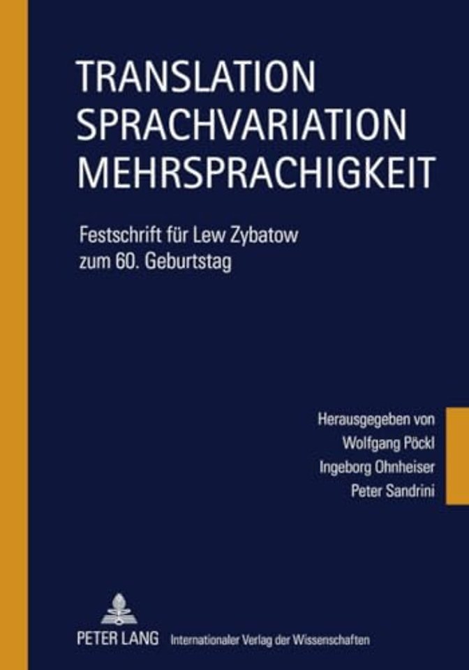 Translation – Sprachvariation – Mehrsprachigkeit