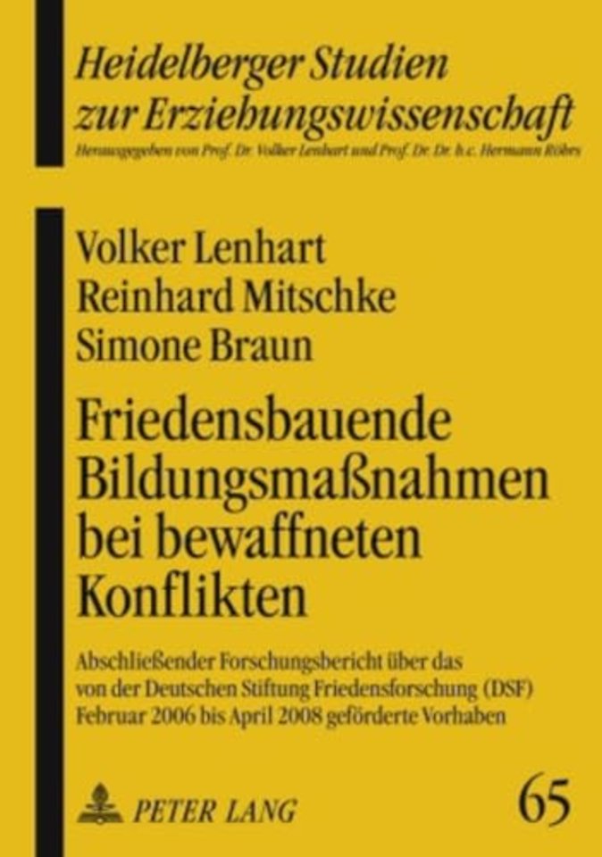 Friedensbauende Bildungsmaßnahmen Bei Bewaffneten Konflikten