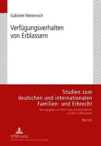 Verfuegungsverhalten Von Erblassern