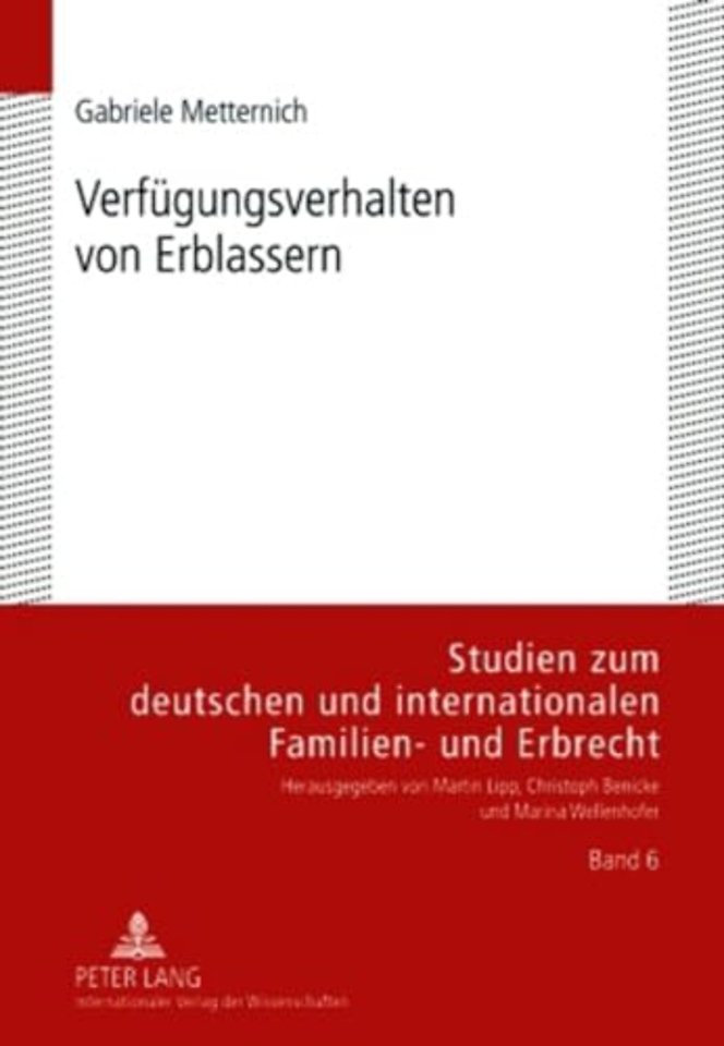 Verfuegungsverhalten Von Erblassern