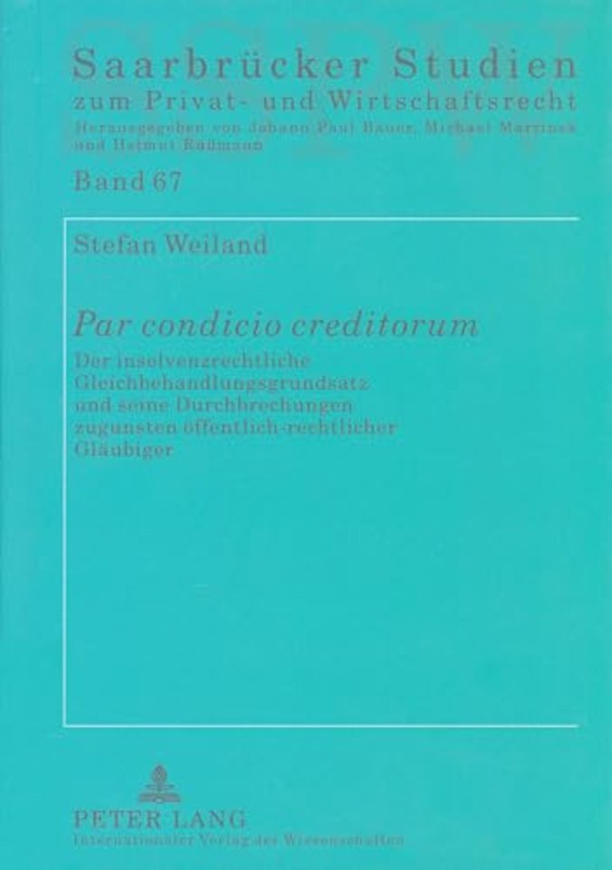 Par Condicio Creditorum