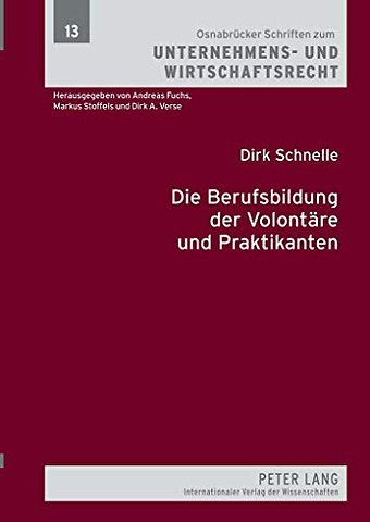 Die Berufsbildung Der Volontaere Und Praktikanten