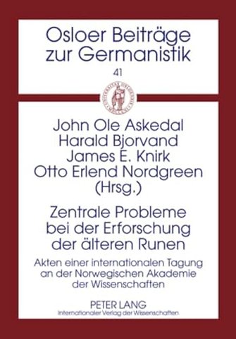 Zentrale Probleme bei der Erforschung der aelteren Runen