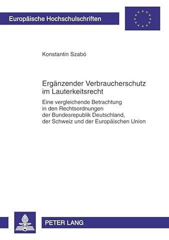 Ergaenzender Verbraucherschutz Im Lauterkeitsrecht