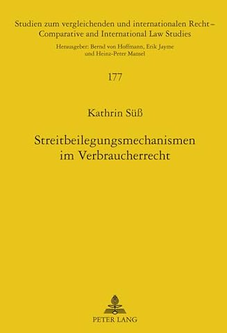 Streitbeilegungsmechanismen Im Verbraucherrecht