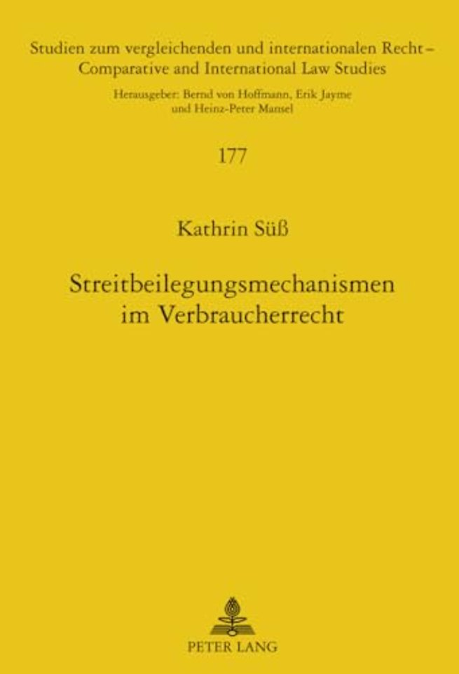 Streitbeilegungsmechanismen Im Verbraucherrecht