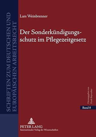 Der Sonderkuendigungsschutz Im Pflegezeitgesetz