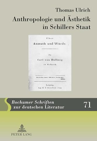 Anthropologie Und Aesthetik in Schillers Staat