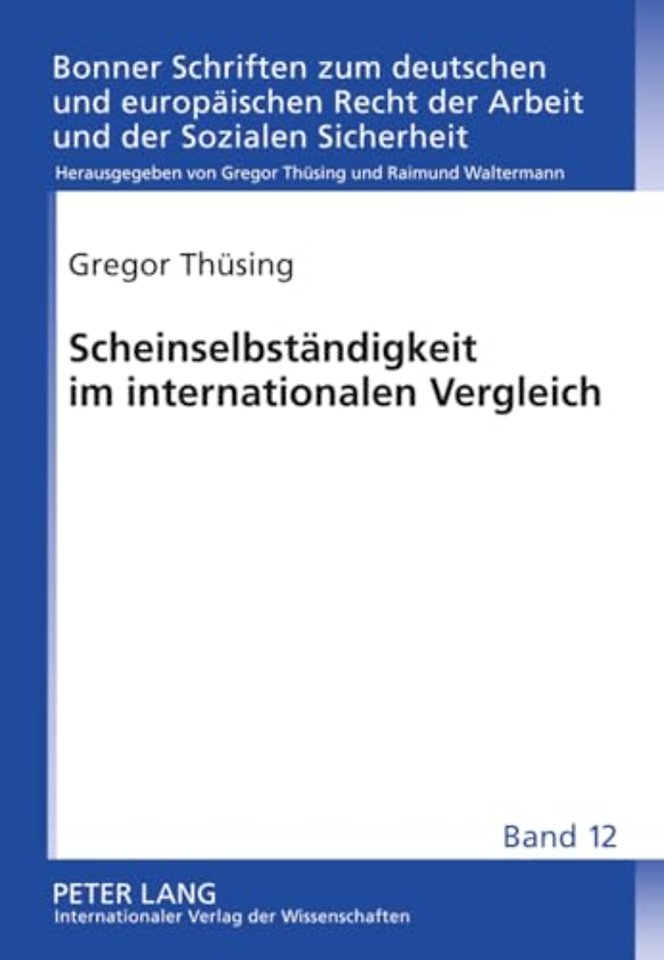 Scheinselbstaendigkeit Im Internationalen Vergleich