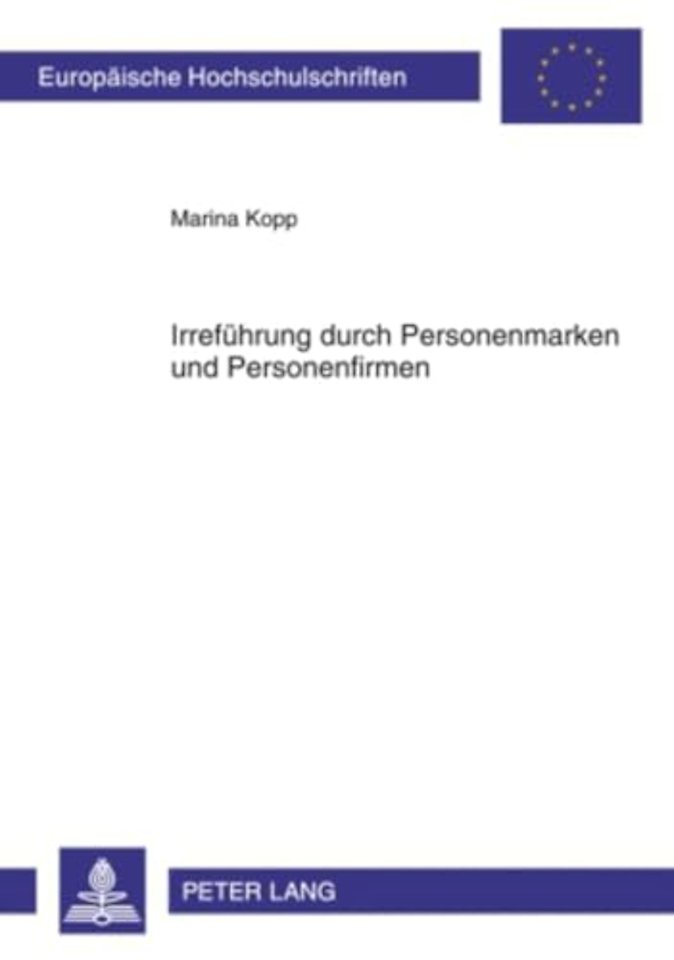 Irrefuehrung Durch Personenmarken Und Personenfirmen