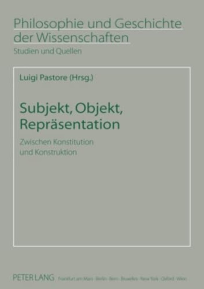 Subjekt, Objekt, Repraesentation