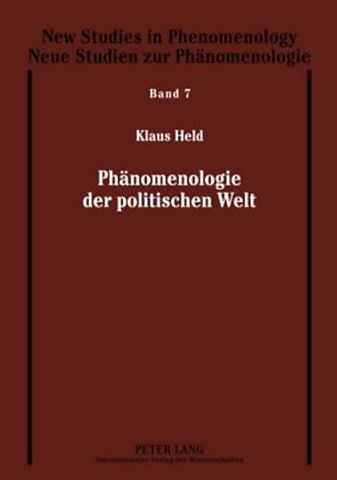 Phaenomenologie Der Politischen Welt