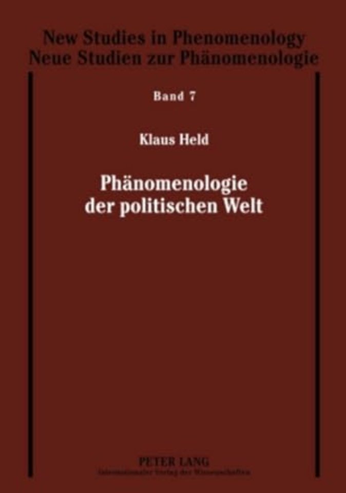 Phaenomenologie Der Politischen Welt