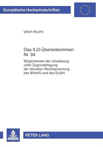 Das Ilo-Uebereinkommen Nr. 94