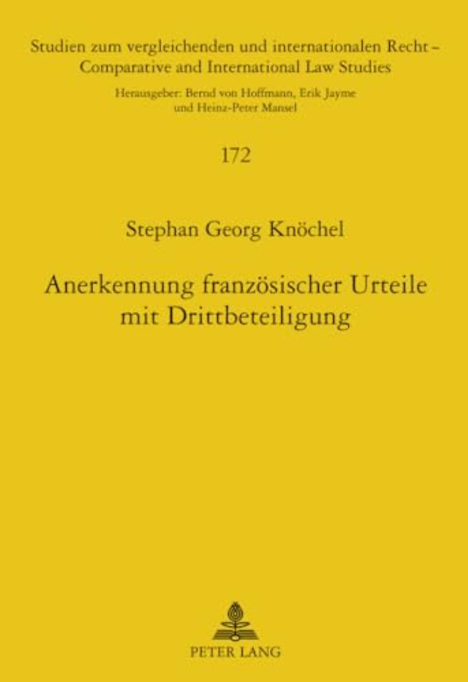 Anerkennung Franzoesischer Urteile Mit Drittbeteiligung