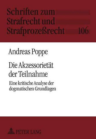 Die Akzessorietaet Der Teilnahme