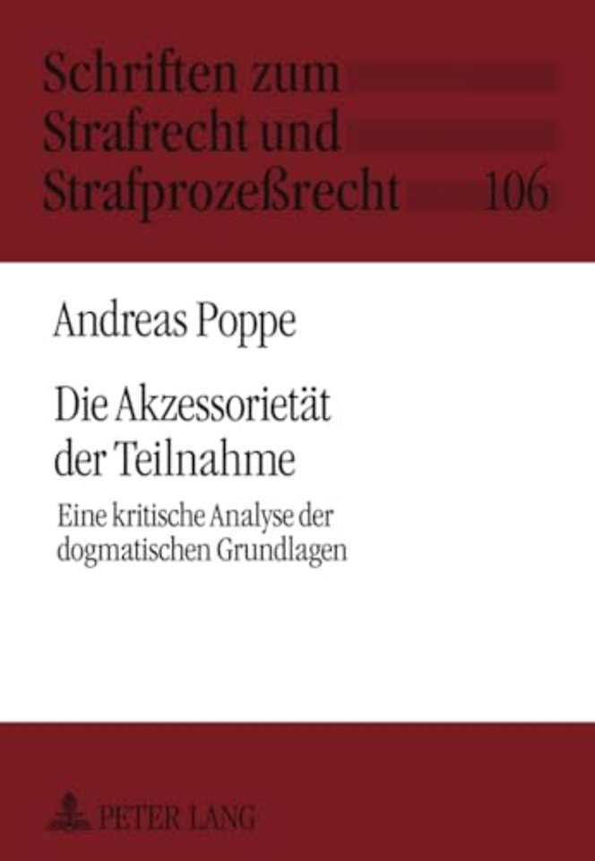 Die Akzessorietaet Der Teilnahme