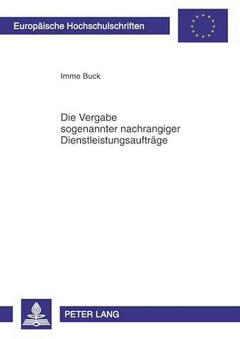 Die Vergabe Sogenannter Nachrangiger Dienstleistungsauftraege