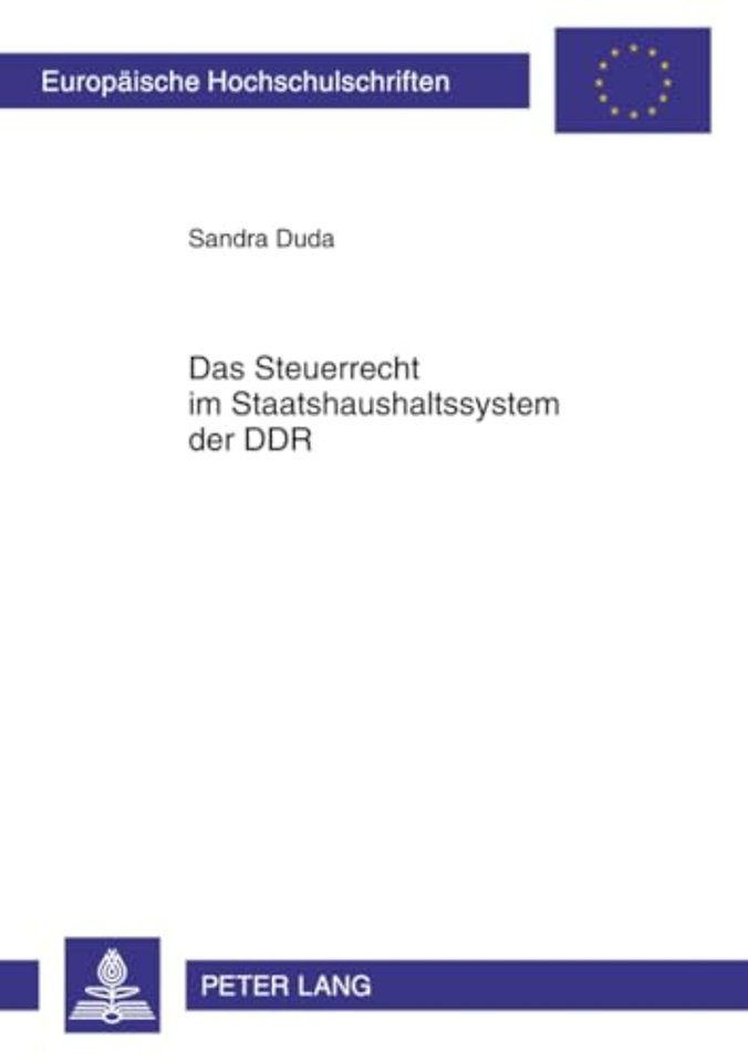 Das Steuerrecht Im Staatshaushaltssystem Der Ddr