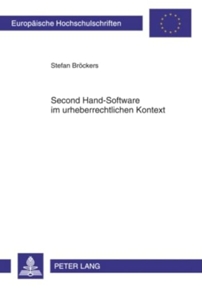 Second Hand-Software Im Urheberrechtlichen Kontext