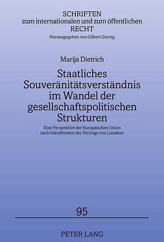 Staatliches Souveraenitaetsverstaendnis Im Wandel Der Gesellschaftspolitischen Strukturen