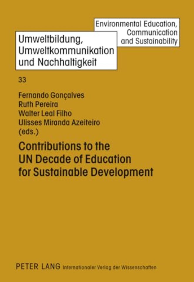 Contributions to the UN Decade of Education for Sustainable Development