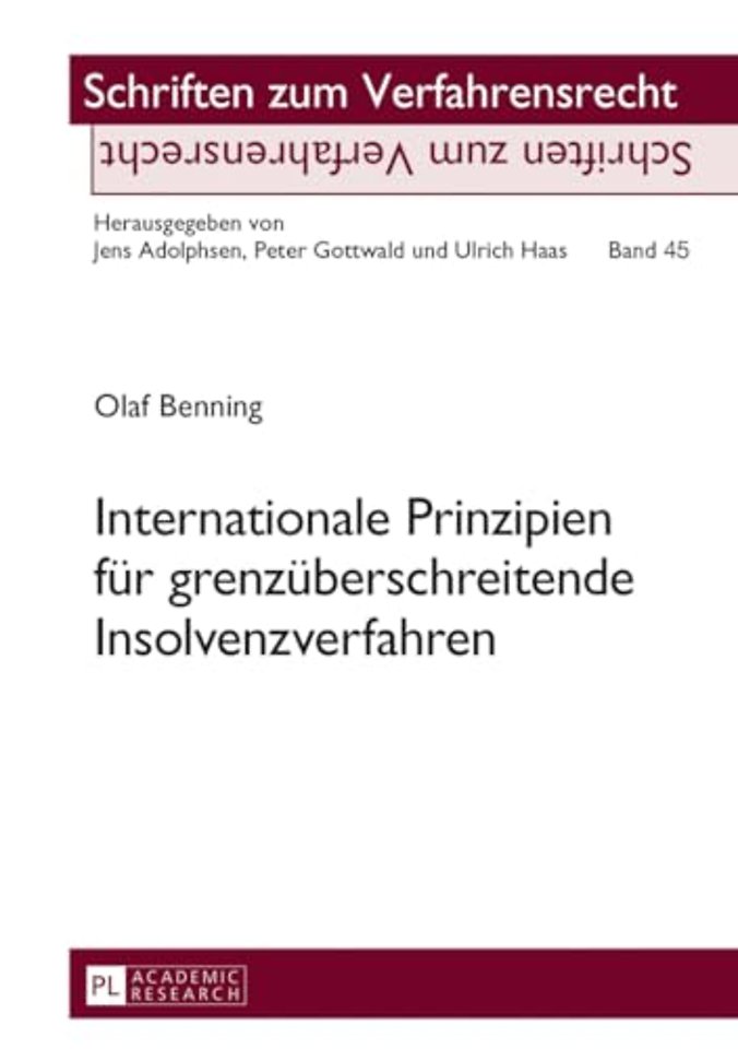 Internationale Prinzipien Fuer Grenzueberschreitende Insolvenzverfahren