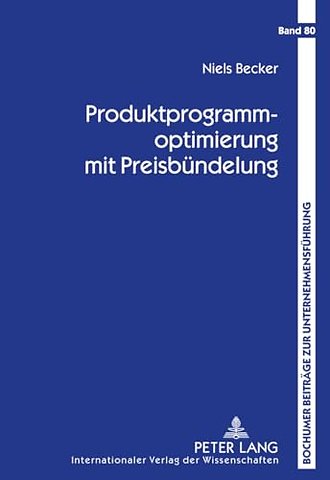 Produktprogrammoptimierung Mit Preisbuendelung