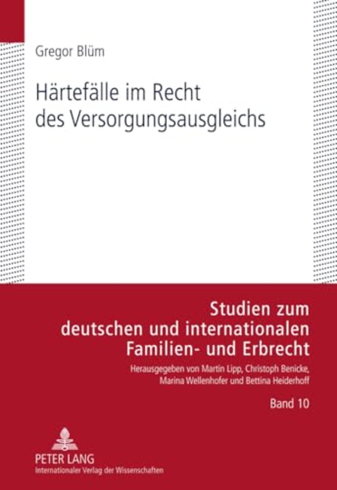 Haertefaelle Im Recht Des Versorgungsausgleichs