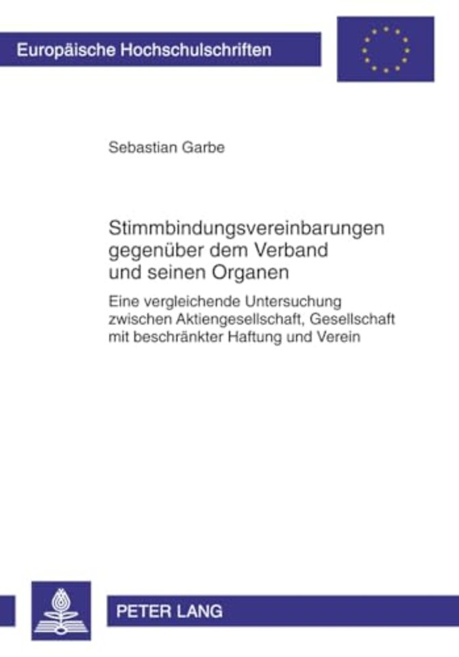 Stimmbindungsvereinbarungen Gegenueber Dem Verband Und Seinen Organen