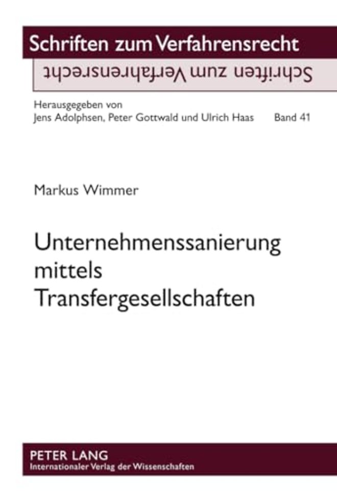 Unternehmenssanierung Mittels Transfergesellschaften