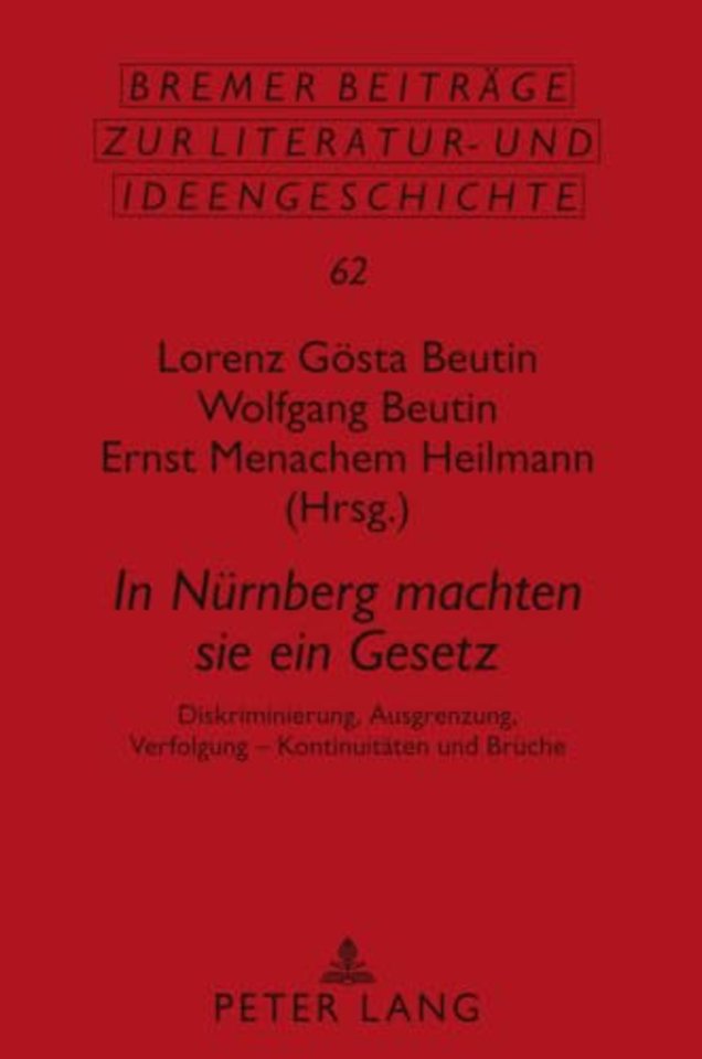 In Nuernberg Machten Sie Ein Gesetz