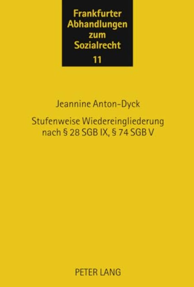 Stufenweise Wiedereingliederung Nach 28 Sgb IX, 74 Sgb V