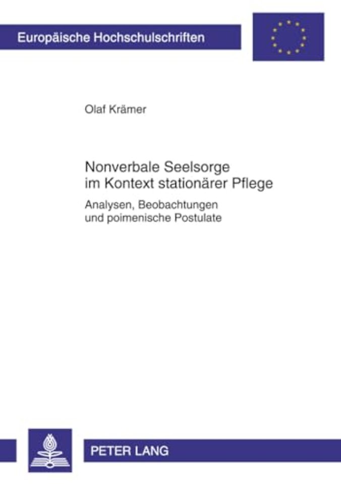 Nonverbale Seelsorge Im Kontext Stationaerer Pflege