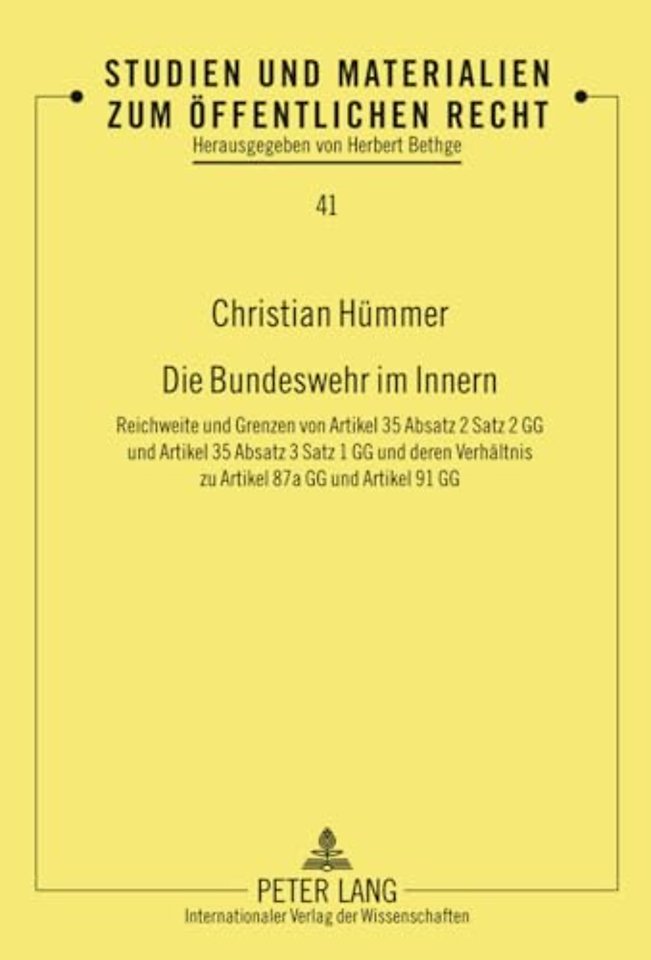 Die Bundeswehr Im Innern