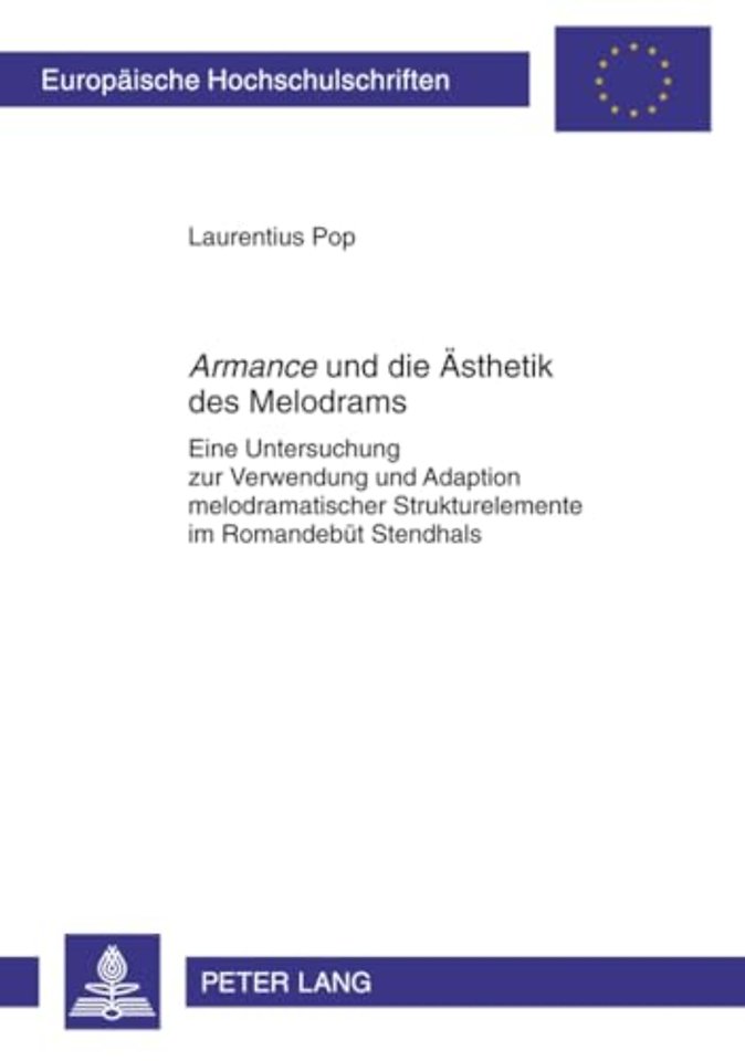 Armance Und Die Aesthetik Des Melodrams