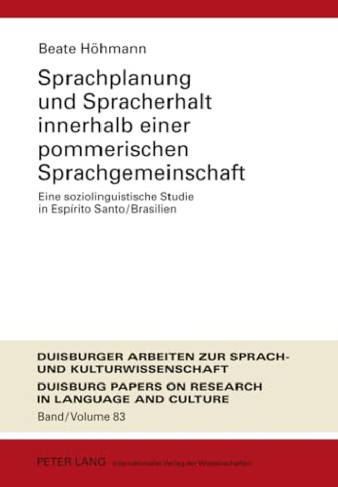 Sprachplanung Und Spracherhalt Innerhalb Einer Pommerischen Sprachgemeinschaft