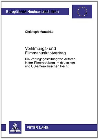 Verfilmungs- Und Filmmanuskriptvertrag