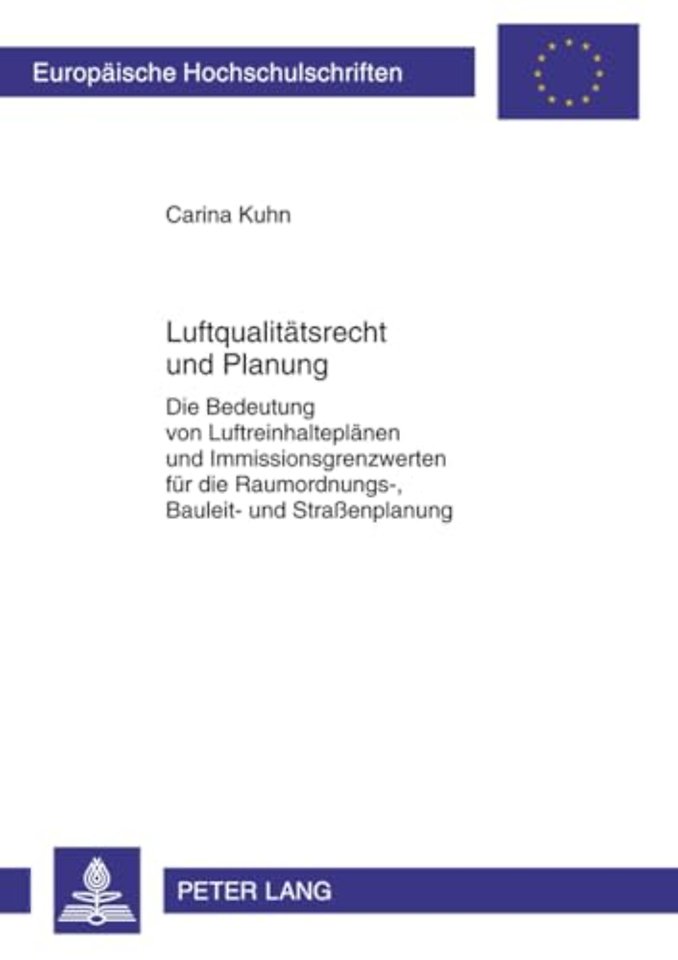 Luftqualitaetsrecht Und Planung
